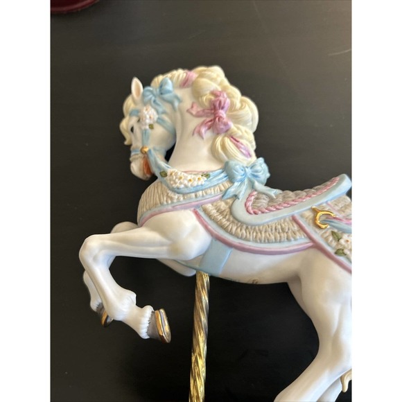 Lenox Carousel Collection Set of 3 Horse Porcelain Figurines Collectible Vintage - Picture 14 of 16